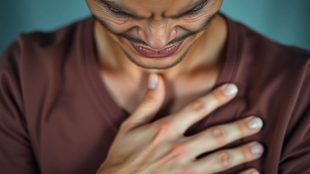 Durere în piept, posibil infarct miocardic, ignorată.