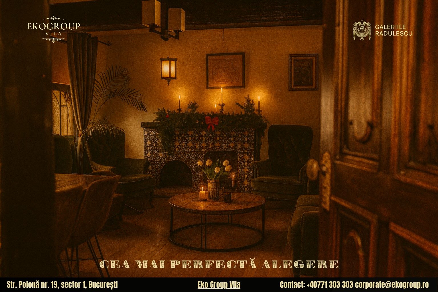 Destinații de Crăciun în București: Eleganța Crăciunului anilor ’30 la Eko Group Vila