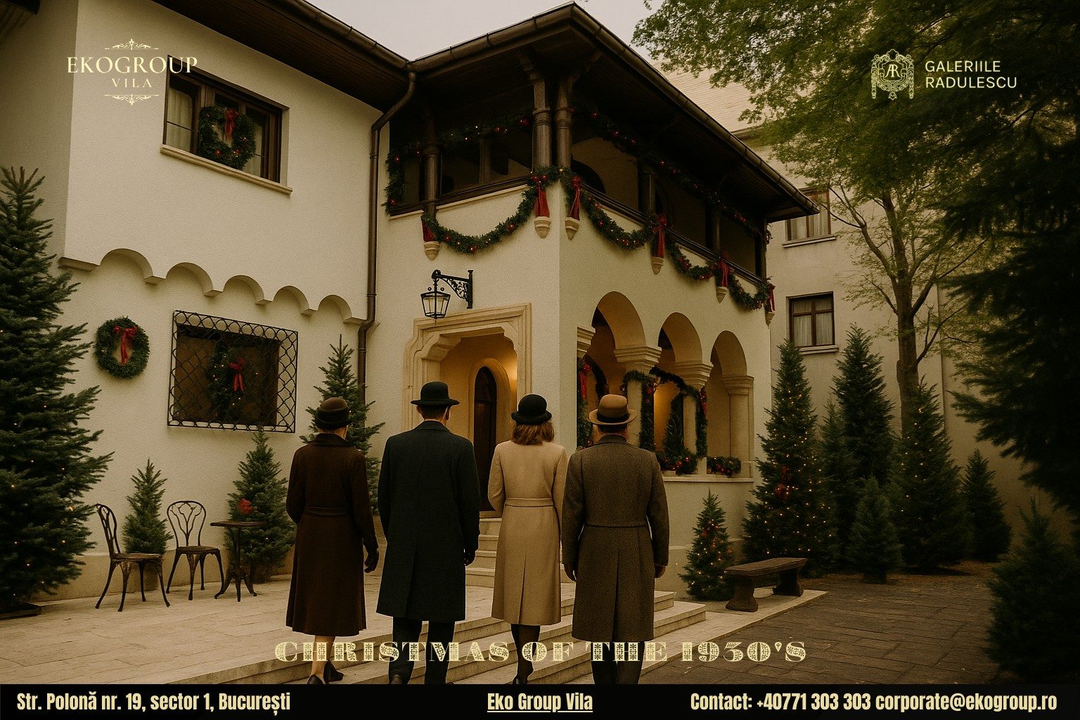 Haine de Crăciun din epoca interbelică readuse la viață în cadrul expoziției Crăciunul anilor ’30 de la Eko Group Vila